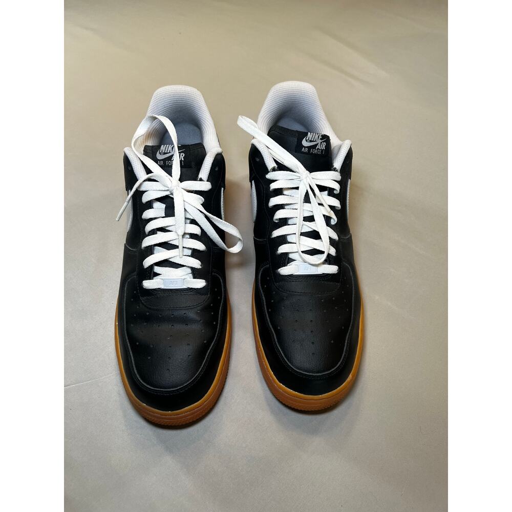 Nike Air Force 1 Low Men's Size 16 Black and White Pre-Owned